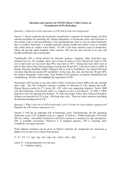 Questions and Answers for NPTEL