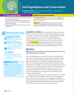 Soil Degradation and Conservation - Warren Hills Regional School