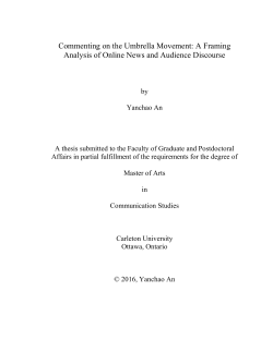 Commenting on the Umbrella Movement: A Framing Analysis of