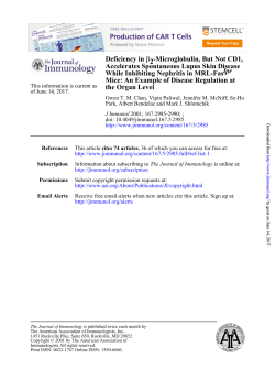 the Organ Level Mice: An Example of Disease Regulation at lpr