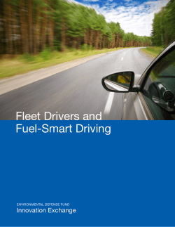 Fleet Drivers and Fuel-Smart Driving