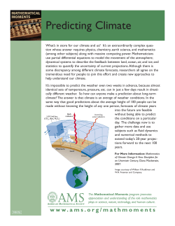 Predicting Climate
