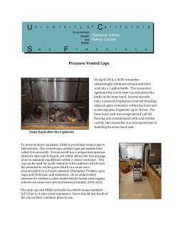 Pressure Vented Caps