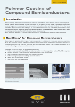 "Polymer Coating of Compound Semiconductors" flyer