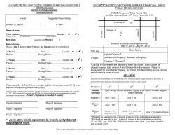 Joola table tennis equipment bi-weekly lucky draw at league game