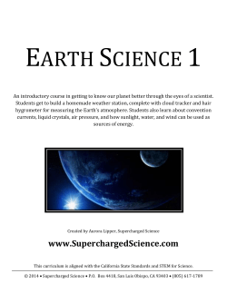 earth science 1 - Supercharged Science