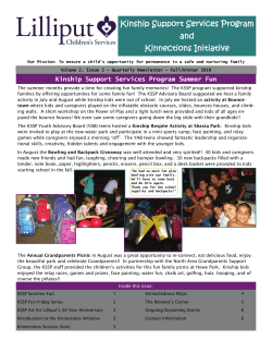 Kinship Support Services Program and Kinnections Initiative