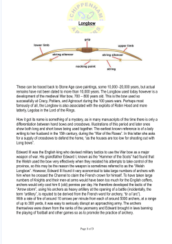 Longbow - Chippenham Archers