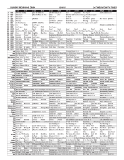 SUNDAY MORNING GRID 12/4/16 LATIMES.COM/TV TIMES