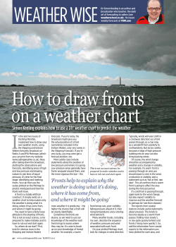 Simon Keeling explains how to use a DIY weather chart to predict