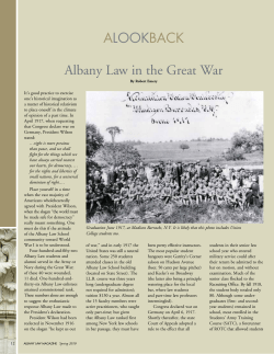 Albany Law in the Great War