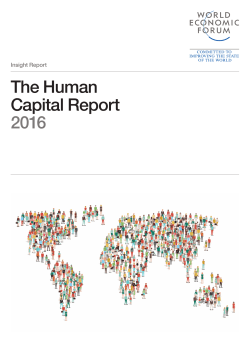 The Human Capital Report 2016 - WEF