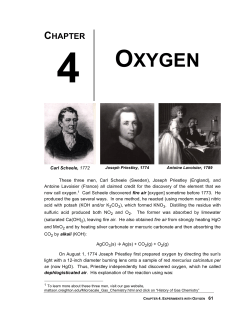 Chapter 4 Oxygen - Mattson Creighton