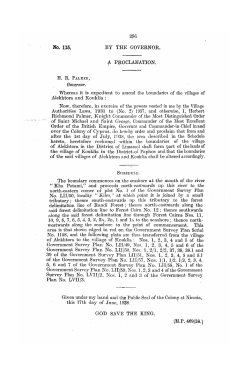 290 No. 115, BY THE GOVERNOR. A PROCLAMATION