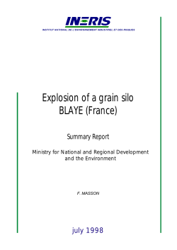 Explosion of a grain silo BLAYE (France)