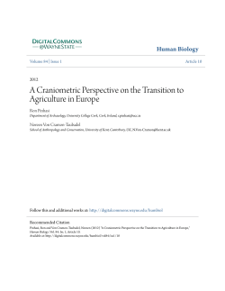 A Craniometric Perspective on the Transition to Agriculture in Europe