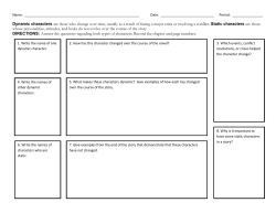 Dynamic and Static Characters