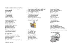 february rhymes and songs - Sunnylands Nursery School