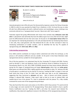 Background Story Soufi et all Cell 2015