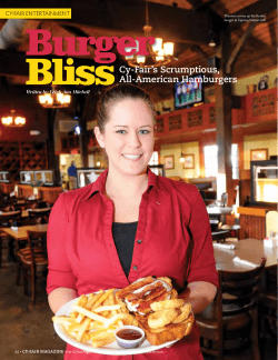 Dining Guide: Burger Bliss - Cy