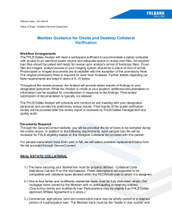 Member Guidance for Onsite and Desktop Collateral