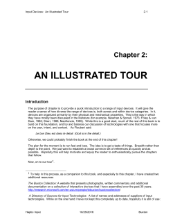 Input Devices: An Illustrated Tour