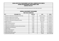 General Management Programmes