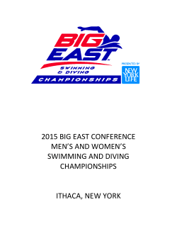 2015 big east conference men`s and women`s