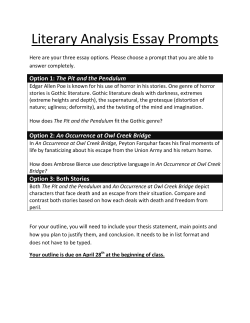 Literary Analysis Essay Prompts