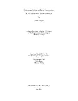 Drinking and Driving and Public Transportation: A Test