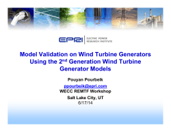 Model Validation on Wind Turbine Generators Using the 2nd