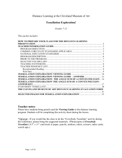 Tessellation Exploration (1.06 MB PDF)