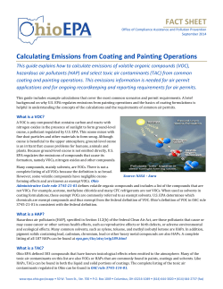 Calculating Emissions from Coating and Painting