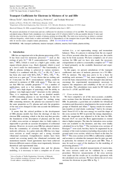 Transport Coefficients for Electrons in Mixtures of Ar and HBr