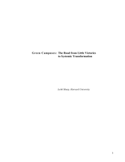 Green Campuses - Fort Lewis College