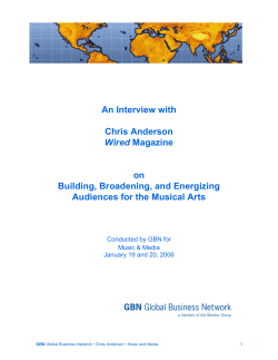 An Interview with Chris Anderson Wired Magazine on Building