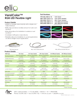12V/24V VersiColor RGB Flexible Light