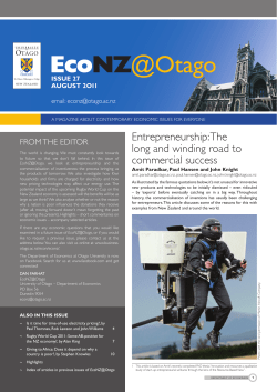 EcoNZ - University of Otago