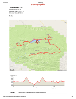 TOUR DE BB HC 2017 Distance: 125.01 mi Elevation Gain: 11,671