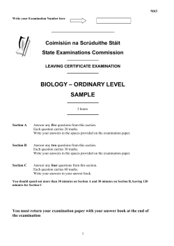 Bitheola&iacute;ocht Ardteistim&eacute;ireachta - p&aacute;ip&eacute;ar samplach