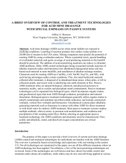 Paper - West Virginia Mine Drainage Task Force