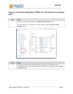 How do I correct the distribution PTAEO on a purchase order that