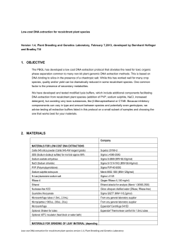 Low-cost DNA extraction for recalcitrant plant species