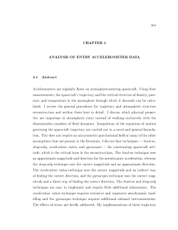 164 CHAPTER 5 ANALYSIS OF ENTRY ACCELEROMETER DATA