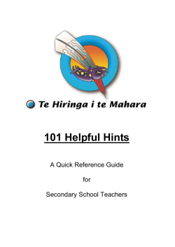 101 Helpful Hints