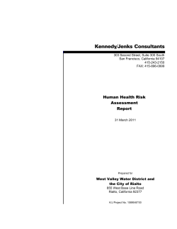 Human Health Risk Assessment Report