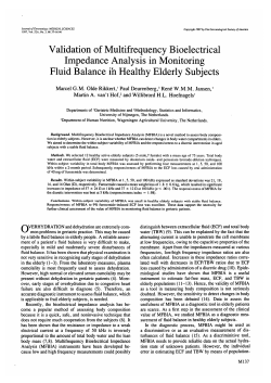 Validation of Multifrequency Bioelectrical Impedance Analysis in