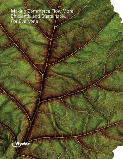 Making Commerce Flow More Efficiently and Sustainably, For