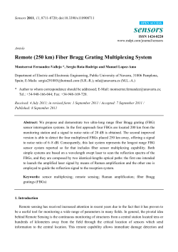 Remote (250 km) Fiber Bragg Grating Multiplexing System