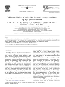 Cold-consolidation of ball-milled Fe